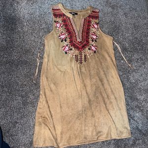 Ambree Suede moccasin dress Native American small suede